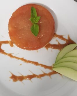 Tarte Normande et son caramel au beurre salé crémeux