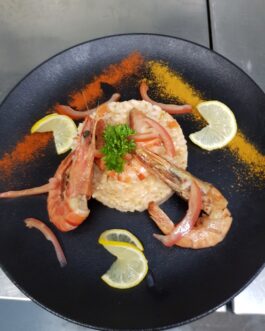 Le plat hors menu (Risotto de Saint Jacques)